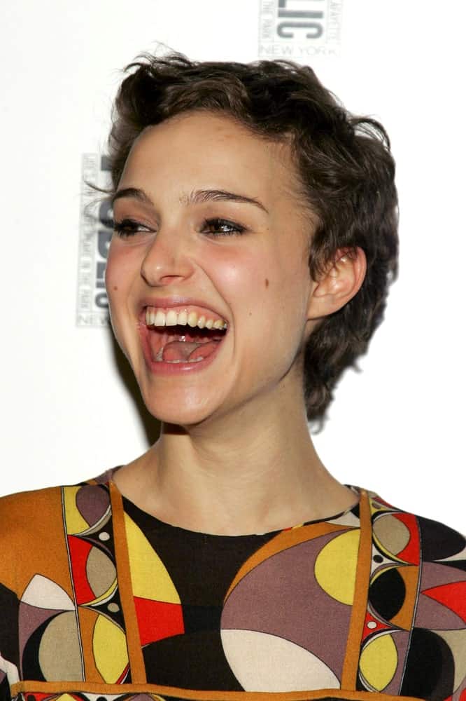Natalie Portman attended the after-party for The Public Theater Sings A 50th Anniversary Celebration held at The Time Warner Center, New York, NY on January 30, 2006. She wore a colorful outfit to go with her brilliant smile and pixie hair with a tousled wavy finish.