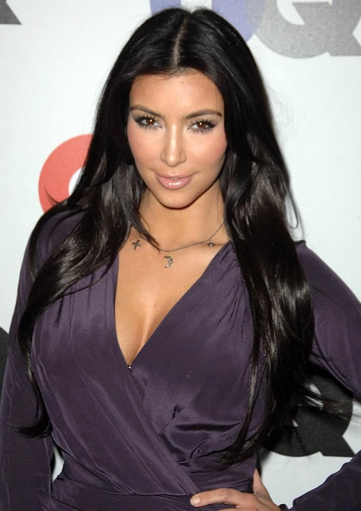 Kim Kardashian flaunted her long loose waves at Gentleman's Quarterly GQ Men of the Year Event held on November 18, 2009, at Chateau Marmont, Los Angeles, CA.