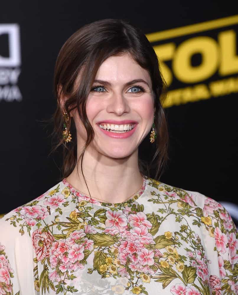 Alexandra Daddario arrives to the "Solo: A Star Wars Story" World Premiere on May 10, 2018 in Hollywood, CA