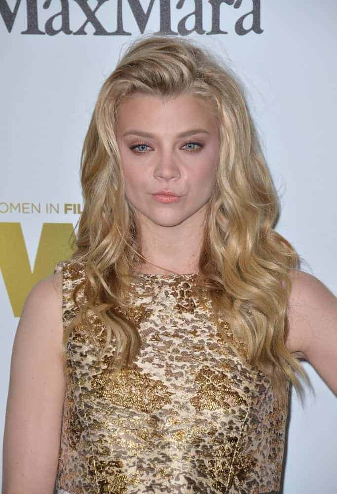 Natalie Dormer flaunted her beauty with her big volume side parting loose waves as she attends the Women in Film 2016 Crystal + Lucy Awards on June 15, 2016.