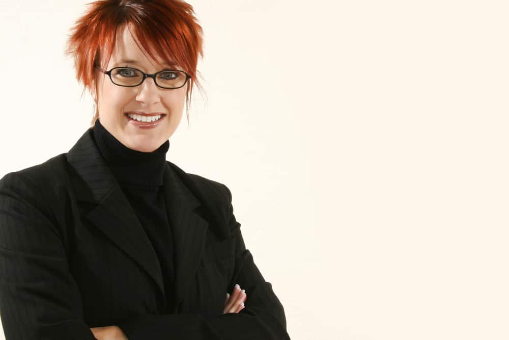 Woman over 50 with red hair
