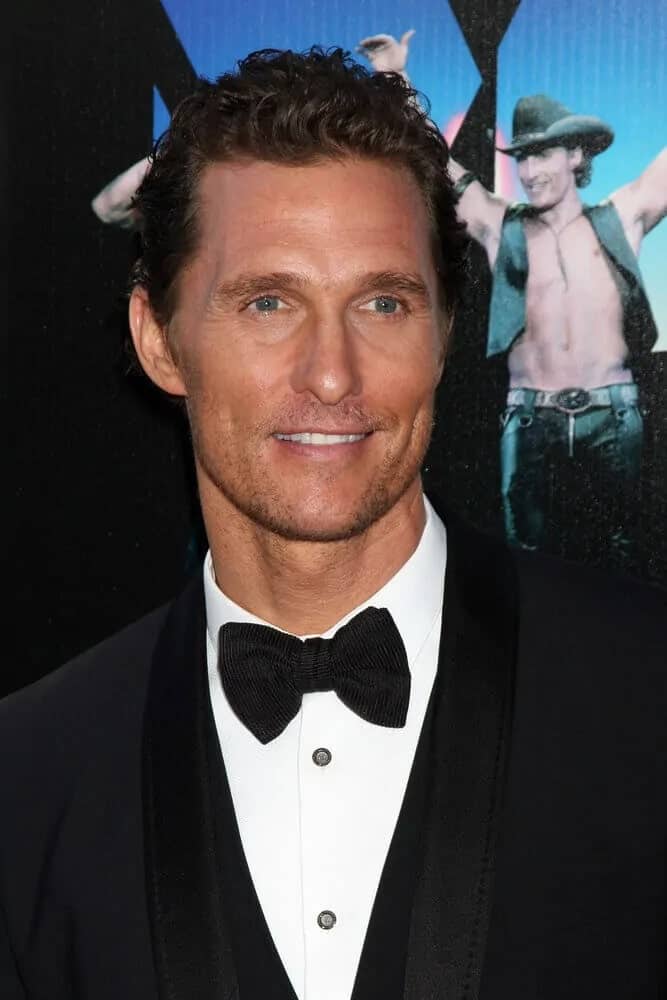 The talented actor paired his black suit with a neat and brushed-back wavy hairstyle. This photo was taken last June 24, 2012 at the Magic Mike" LAFF Premiere.