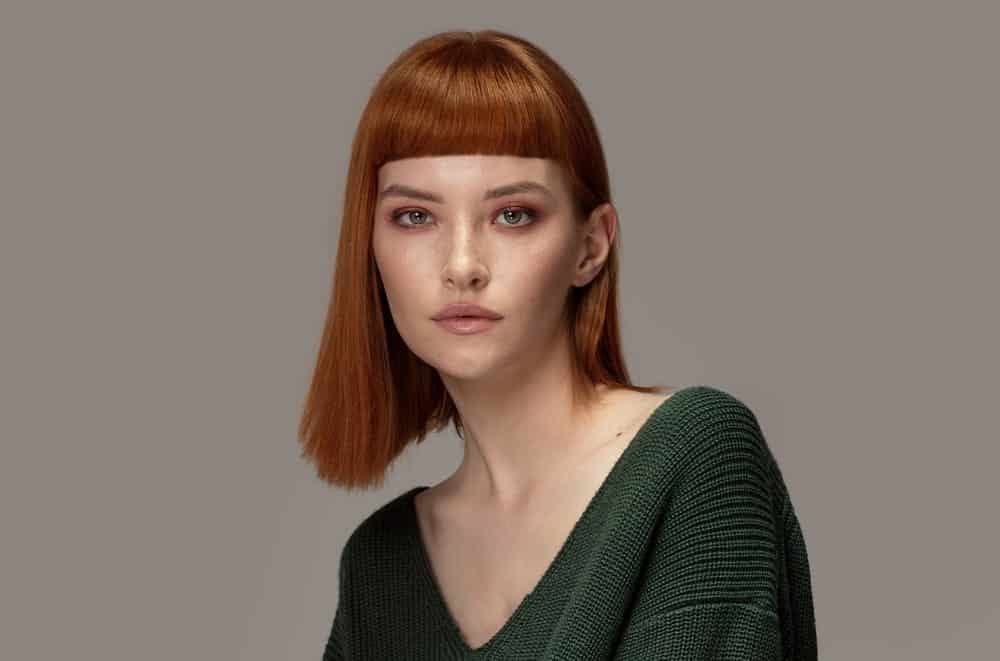 If you have short hair and want something that says ‘high fashion’, why not try an edgy fringe? It’ll look like you’ve just stepped off the runway.