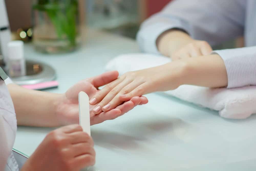 Basic manicure at a salon