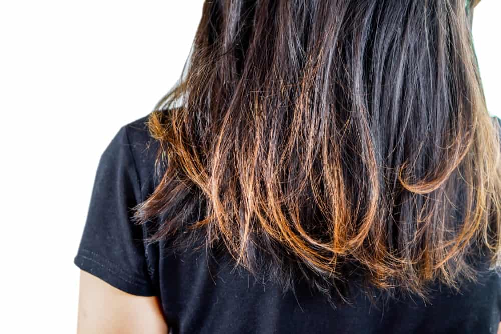 Dyed and damaged hair
