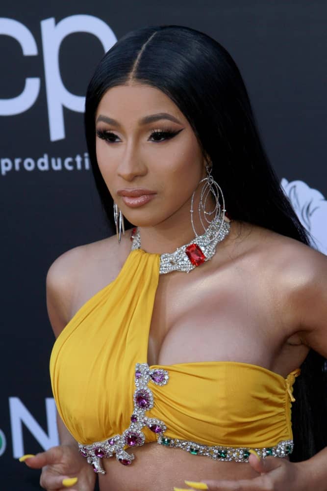 Cardi B arrives at the 2019 Billboard Music Awards at the MGM Grand Arena in Las Vegas, NV on May 1, 2019