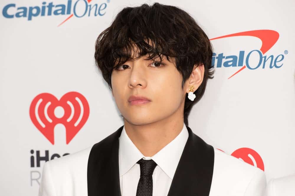 South Korean boy band BTS member arrives for the KIIS FM's iHeartRadio Jingle Ball at the Forum Los Angeles in Inglewood, California on December 6, 2019.