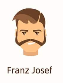 Illustration of Franz Josef beard.