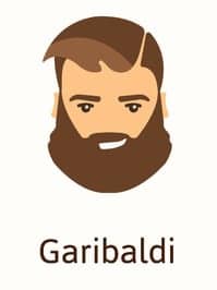 Illustration of Garibaldi beard.