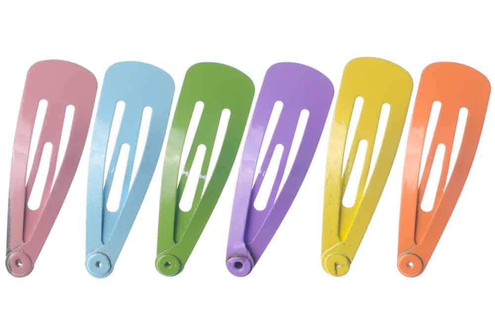 Different colors of snap clips.