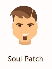 Illustration of Soul Patch beard.