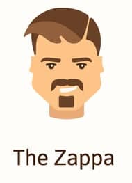 Illustration of The Zappa beard.