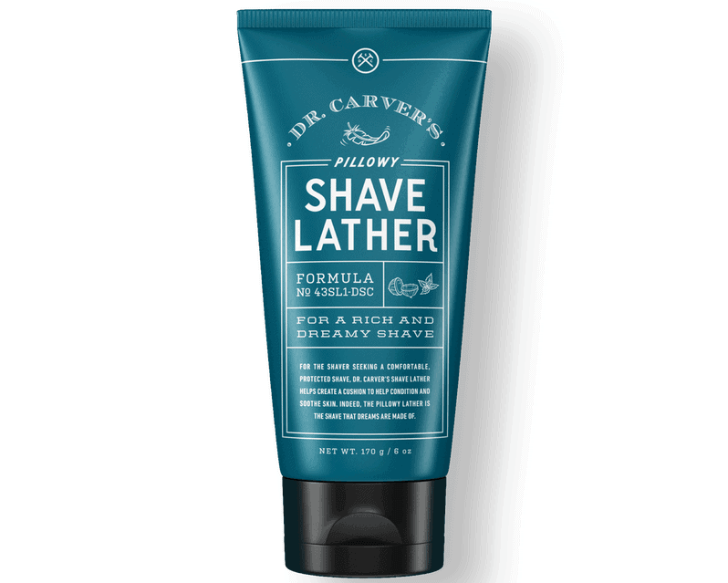 A tube of shave lather with a click cover.